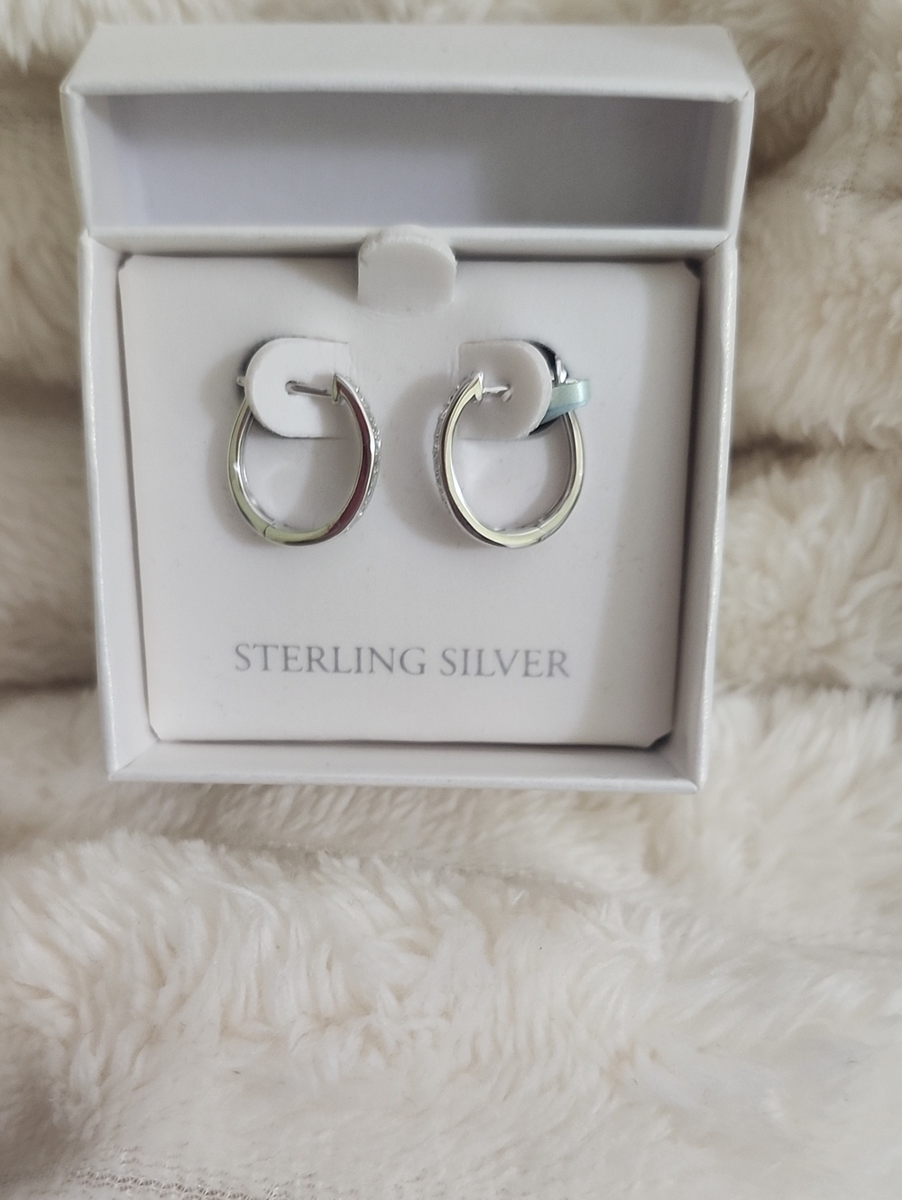 Sterling Silver Classic Hoop Earrings - Silver